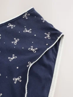 Blauwe strikken - Set van 7 slips met hoog katoengehalte