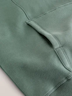 Blauwgroen - Active Longline Overhead Hoodie met superzacht naaddetail en zakken