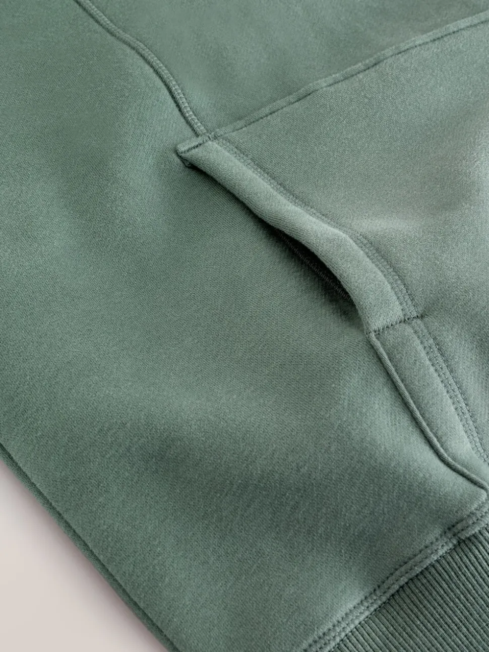Blauwgroen - Active Longline Overhead Hoodie met superzacht naaddetail en zakken