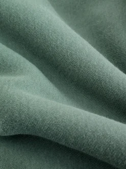 Blauwgroen - Active Longline Overhead Hoodie met superzacht naaddetail en zakken