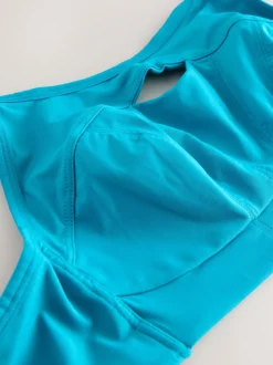 Blauwgroen - C-H Active sportbeha Antibounce Dry Tech met extra hoge impact