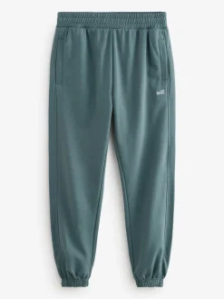 Blauwgroen - Joggingbroek met banden