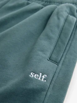Blauwgroen - Joggingbroek met banden