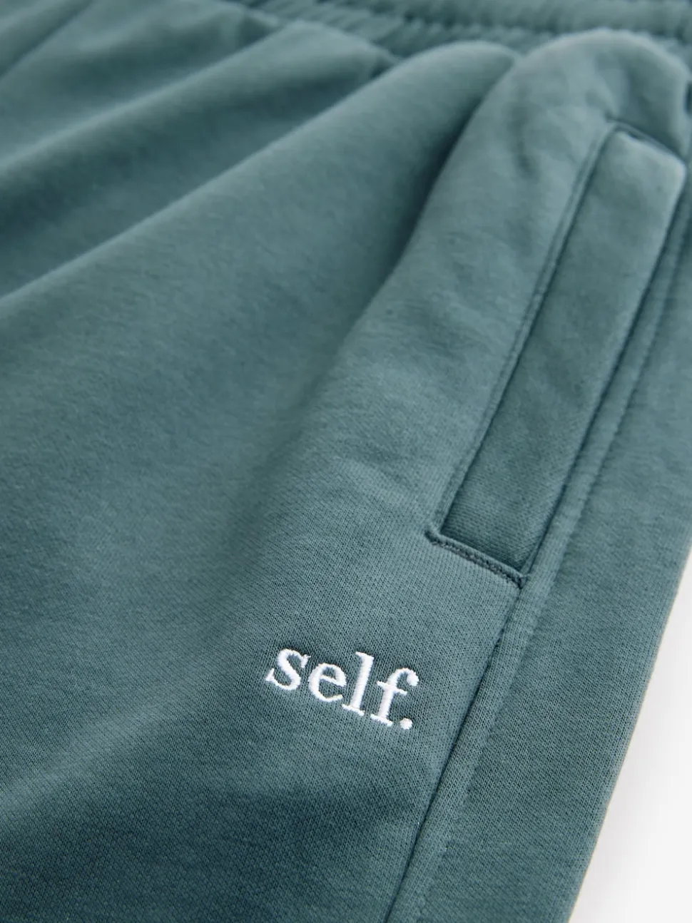 Blauwgroen - Joggingbroek met banden