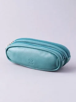 Blauwgroen - Lakeland Leather dubbele brillenkoker