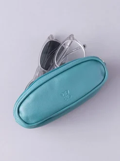 Blauwgroen - Lakeland Leather dubbele brillenkoker