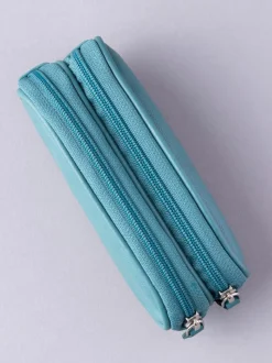 Blauwgroen - Lakeland Leather dubbele brillenkoker