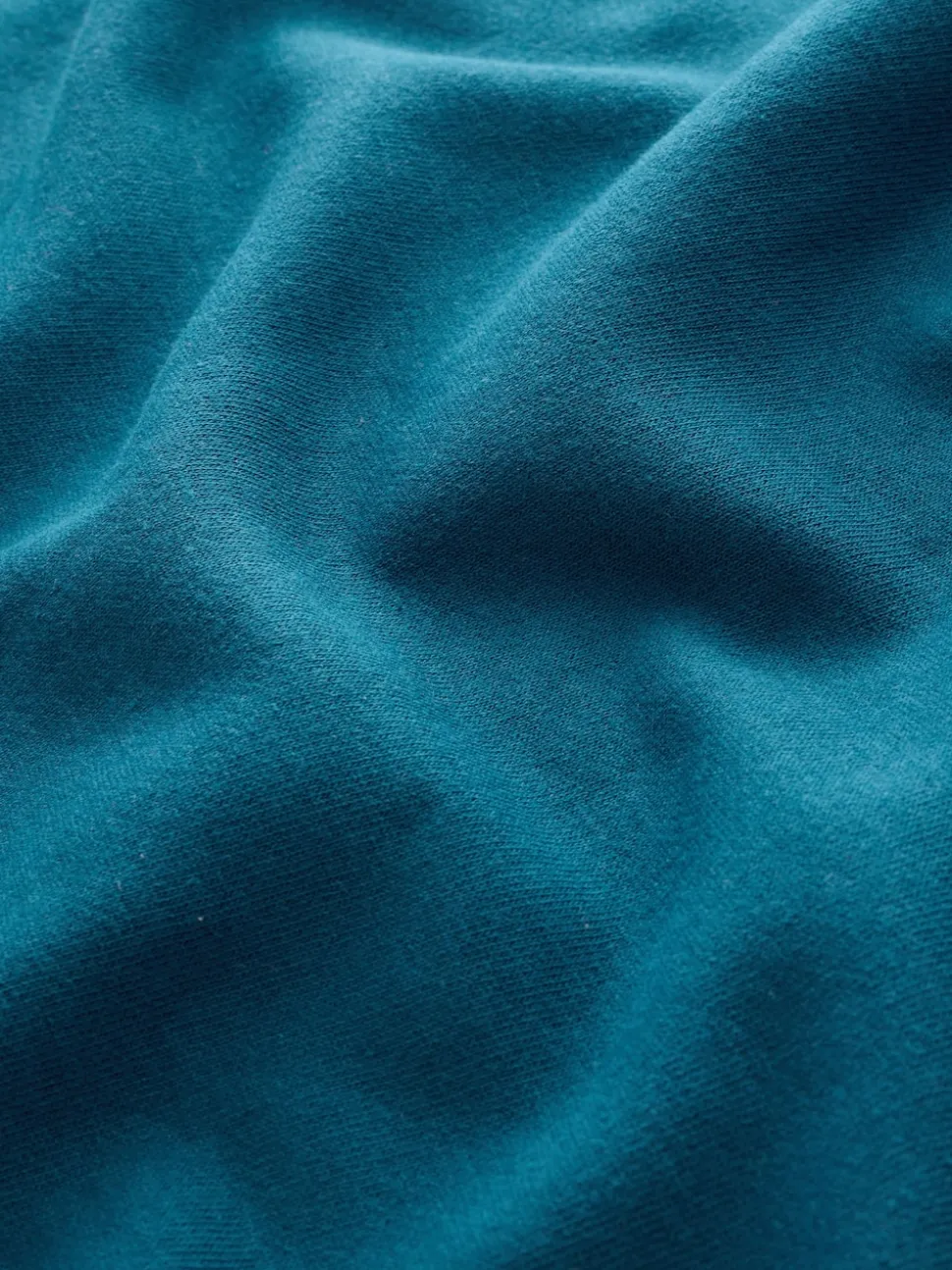 Blauwgroen - Sweatshirt met korte rits