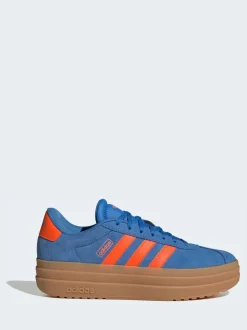 Blauw/oranje - Adidas Vl Court Bold sneakers