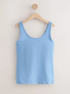 Blauw/roze/saliegroen/havermout/zwart - Set van 5 hemdjes met dik bandje
