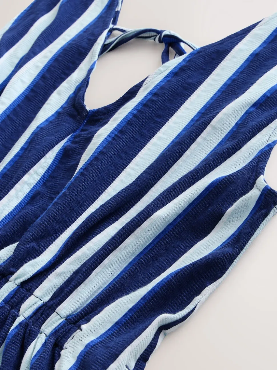 Blauw/wit - Jersey Summer Playsuit