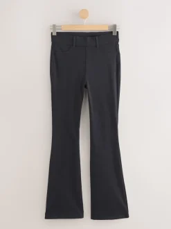 Blauw/Zwart - Set van 2 lange jersey denim bootcut leggings