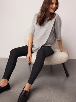 Blauw/Zwart - Verpakking van 2 denim zwangerschapsjeggings