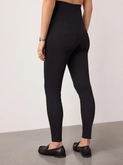 Blauw/Zwart - Verpakking van 2 denim zwangerschapsjeggings