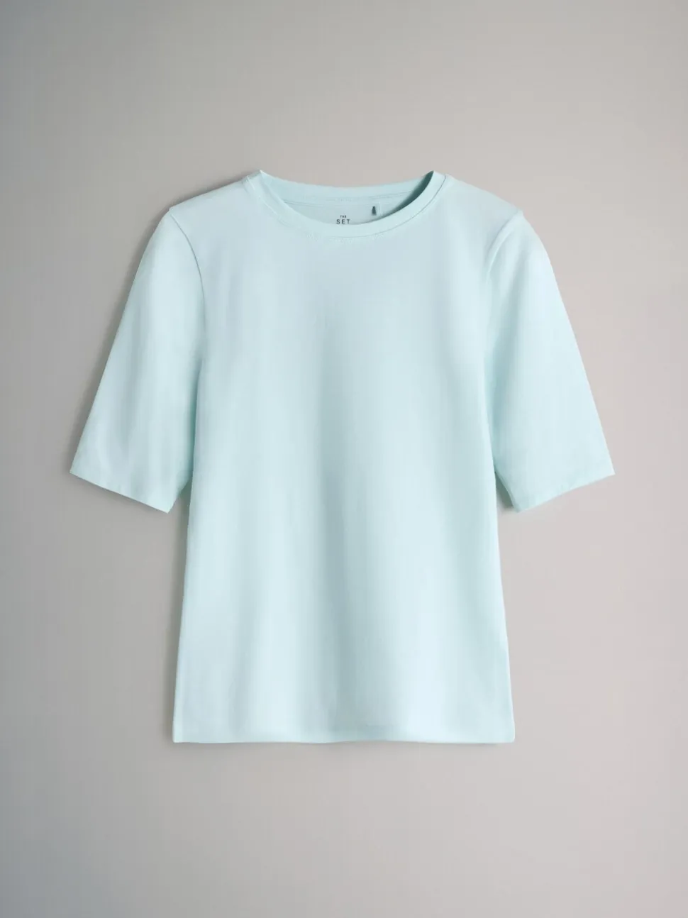 Blue/Light Blue/Cream/White - The Set 4 Pack Crew Neck Half Sleeve T-Shirts