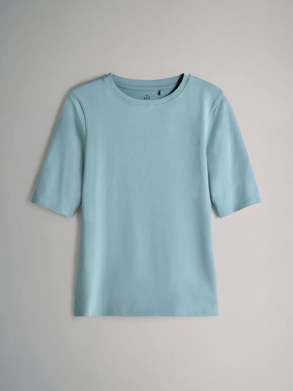 Blue/Light Blue/Cream/White - The Set 4 Pack Crew Neck Half Sleeve T-Shirts