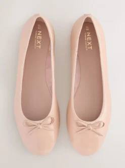 Blush Roze lakleer - Ballerina's met ronde neus