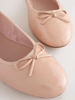 Blush Roze lakleer - Ballerina's met ronde neus