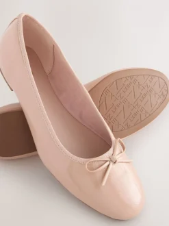 Blush Roze lakleer - Ballerina's met ronde neus