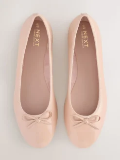 Blush Roze lakleer - Ballerina's met ronde neus