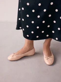 Blush Roze lakleer - Ballerina's met ronde neus