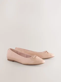 Blush Roze lakleer - Ballerina's met ronde neus