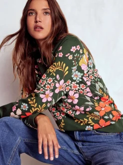 Boden - Rosa sweatshirt met print