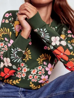 Boden - Rosa sweatshirt met print