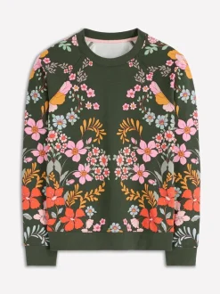 Boden - Rosa sweatshirt met print