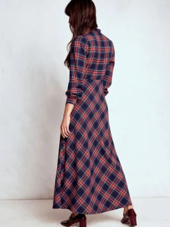 Boden Cassie Check Tea Dress