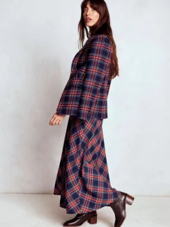 Boden Cassie Check Tea Dress