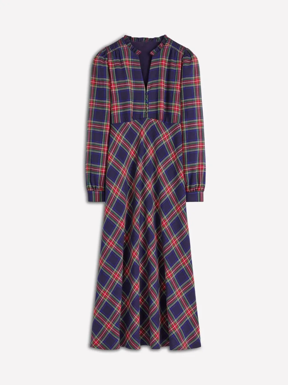 Boden Cassie Check Tea Dress