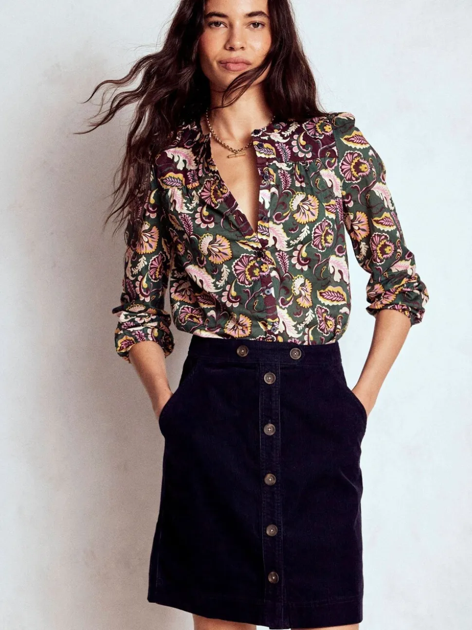 Boden Cecelia corduroy rok
