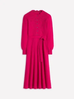 Boden Lace Insert Knitted Midi Dress