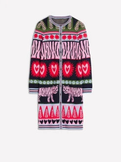 Boden Long Jacquard Cardigan
