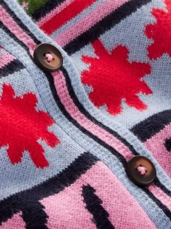 Boden Long Jacquard Cardigan