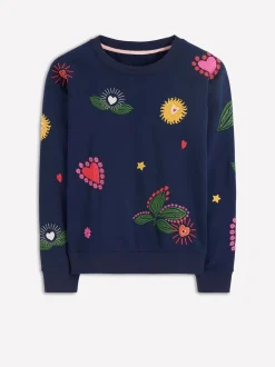 Boden Rosa geborduurd sweatshirt