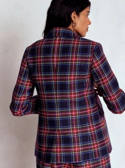 Boden Stamford Wool-Blend Check Blazer