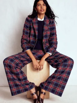 Boden Stamford Wool-Blend Check Blazer