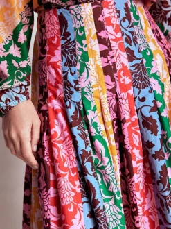 Boden Valentina Poplin Midi Skirt