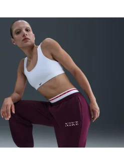 Bordeaux Burgundy - Nike oversized Phoenix fleece joggingbroek met hoge taille en grafisch logo