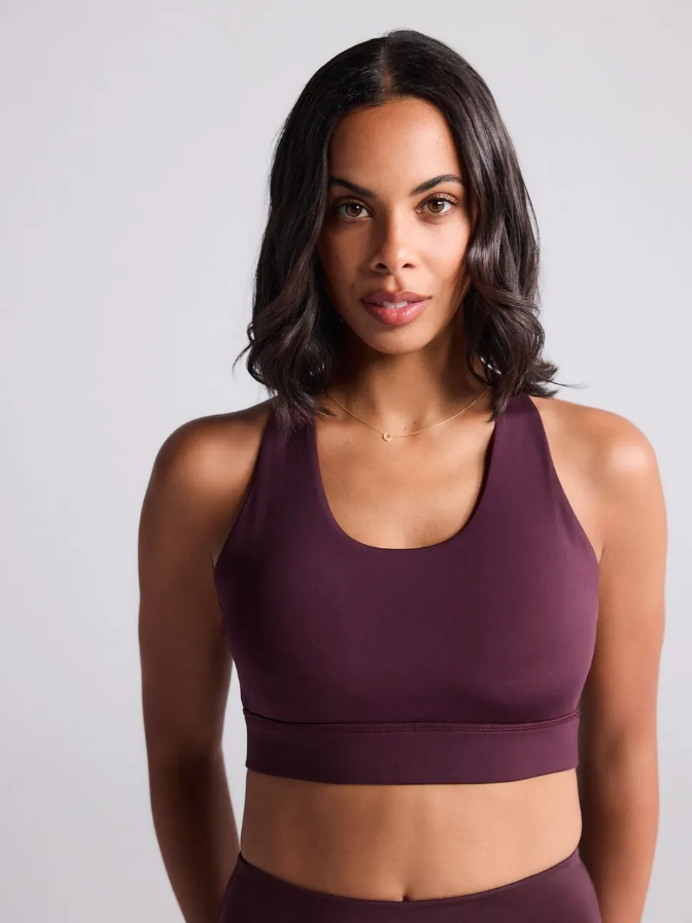 Bordeauxrood - Active Cross Back Sports Bra