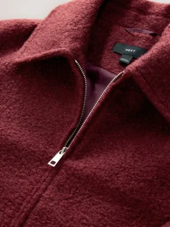 Bordeauxrood - Coatigan Bomber Jacket
