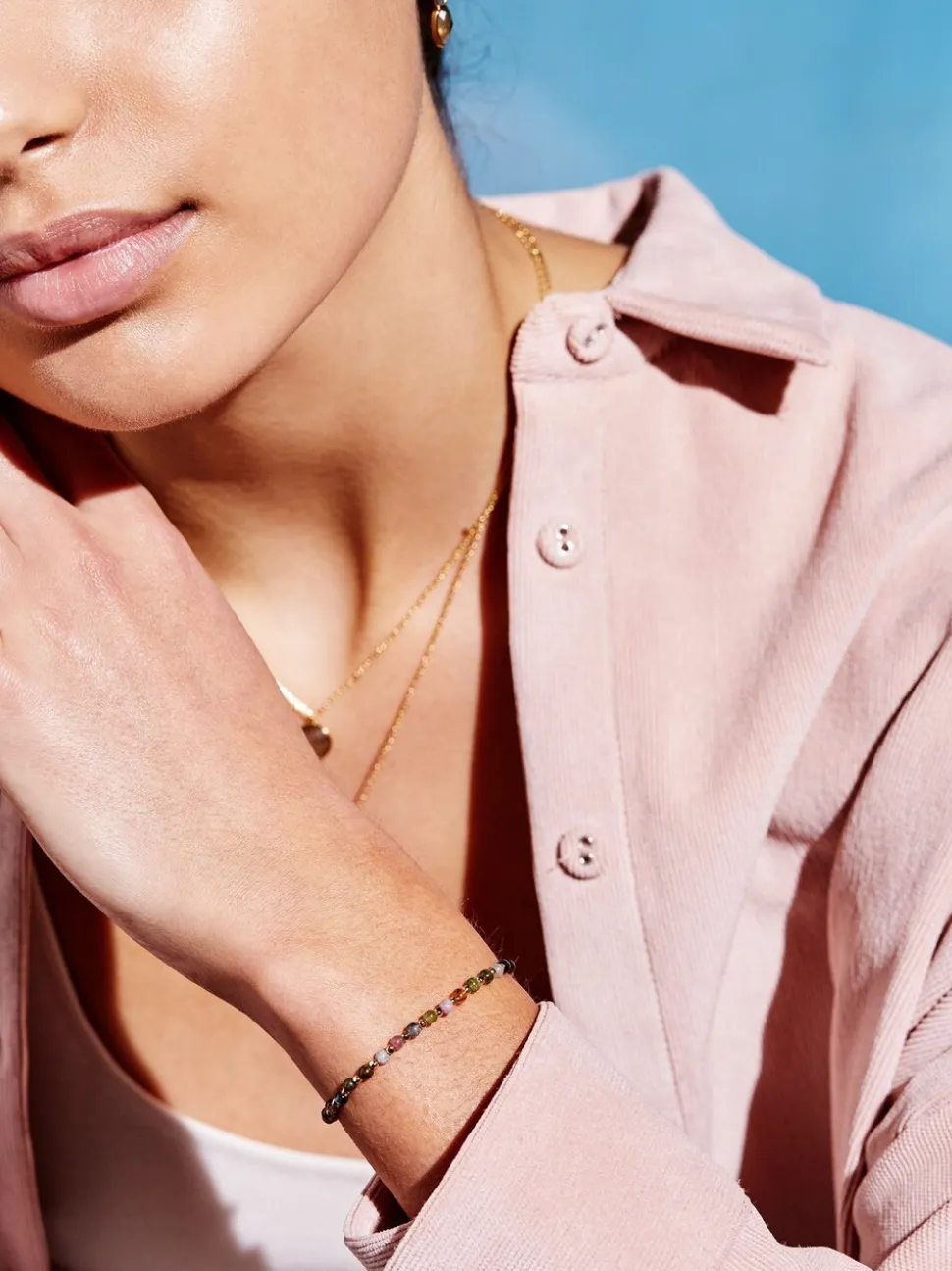 Bordeauxrood - Estella Bartlett Tourmaline Amelia armband