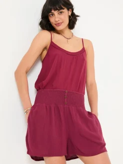 Bordeauxrood - FatFace Flippy Shorts