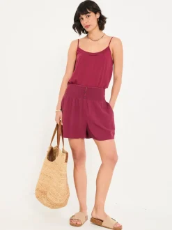 Bordeauxrood - FatFace Flippy Shorts