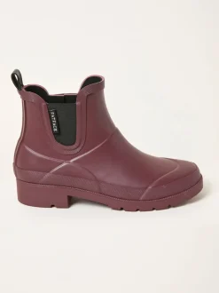 Bordeauxrood - FatFace Rubber Ankle Welly