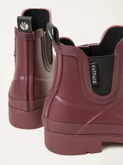 Bordeauxrood - FatFace Rubber Ankle Welly