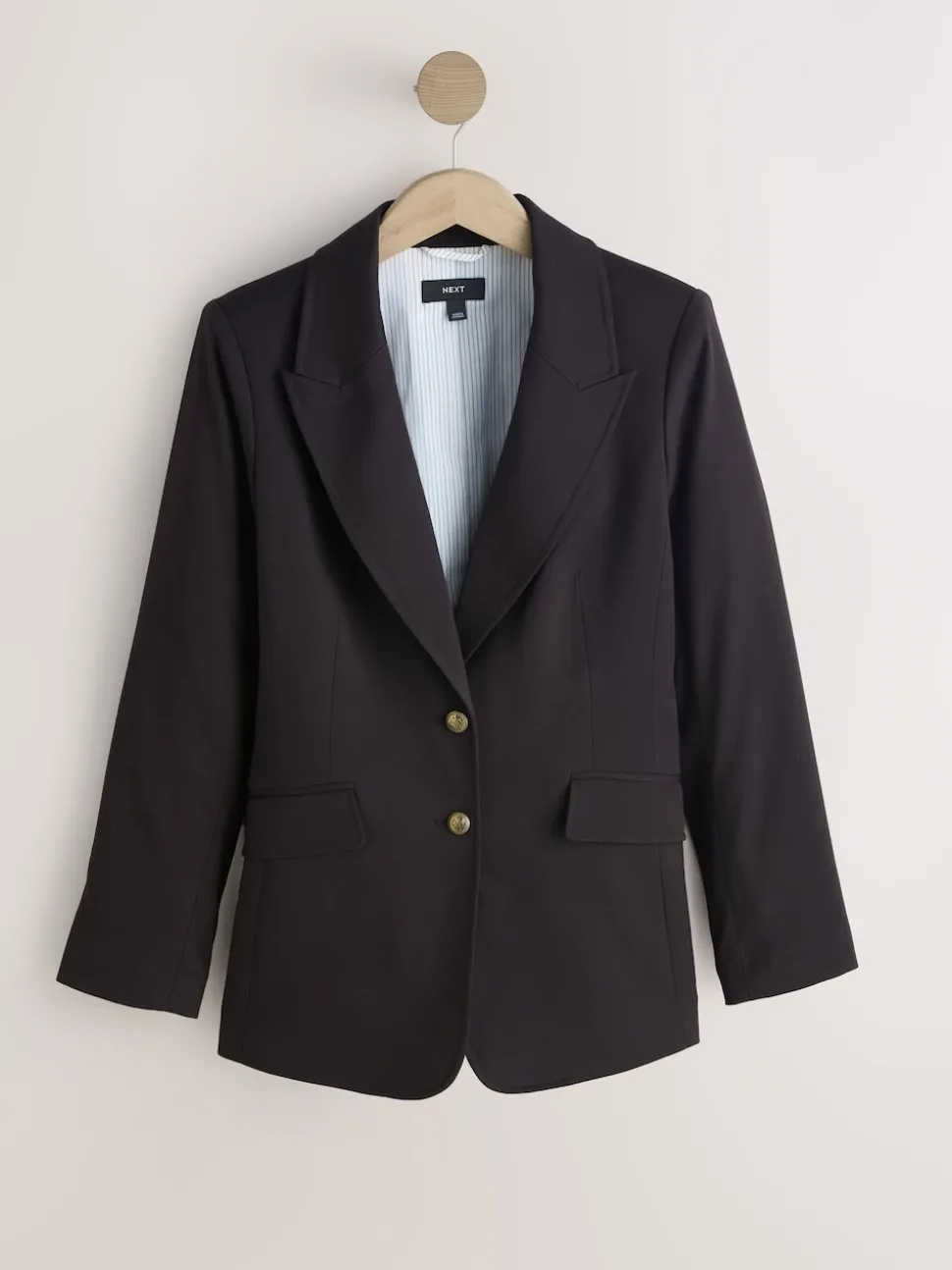 Bordeauxrood - Fitted Single Breasted Blazer