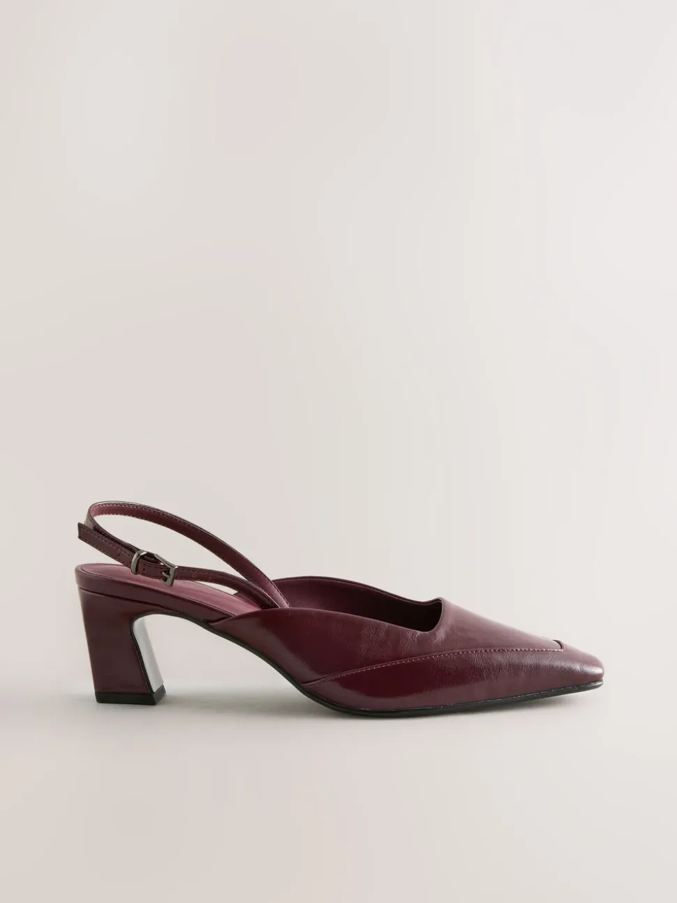 Bordeauxrood - Forever Comfort® Square Toe Slingback Heels